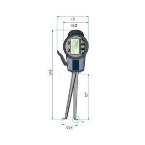 Misuratore digitale di spessore interno G313