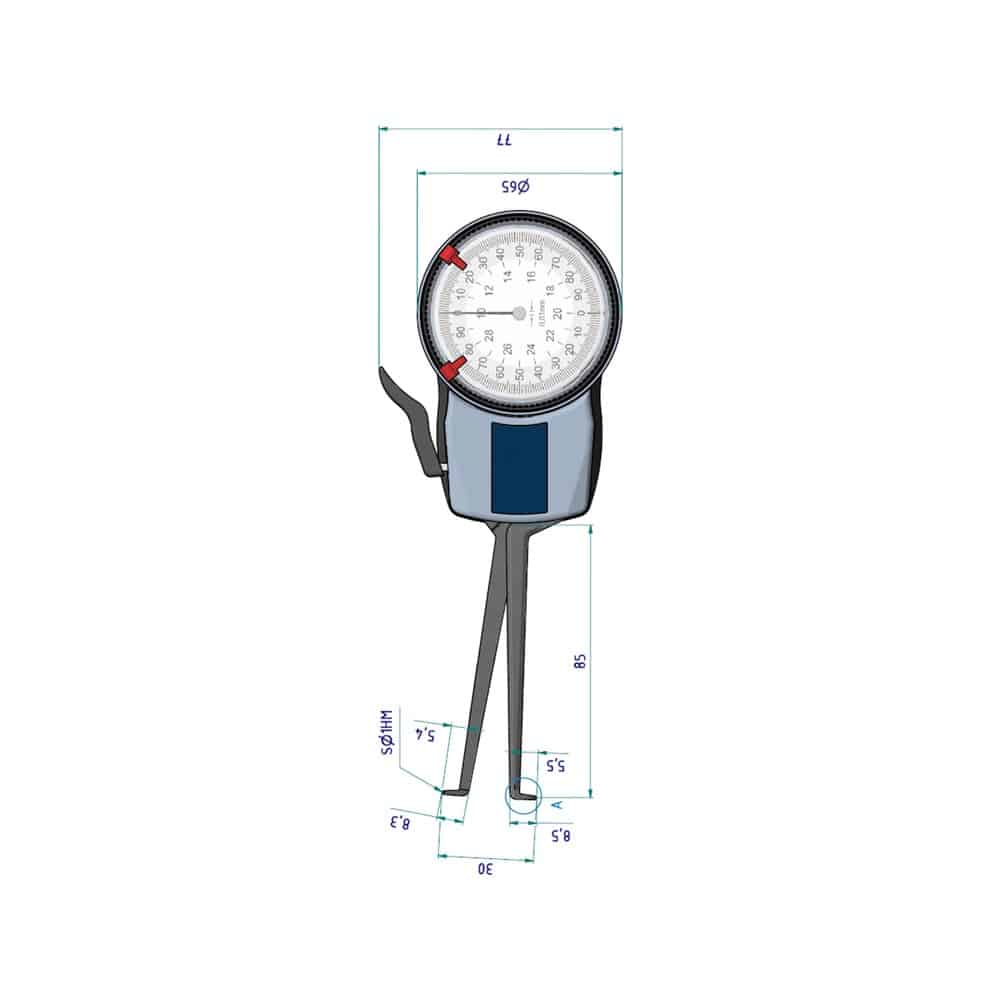 mesureur d'épaisseur analogique h210