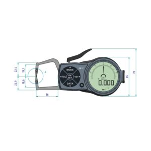 Mesureur d’épaisseur extérieur digital K110